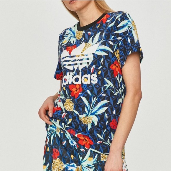 🌺ADIDAS HER STUDIO London Tee Floral Top - Picture 3 of 14